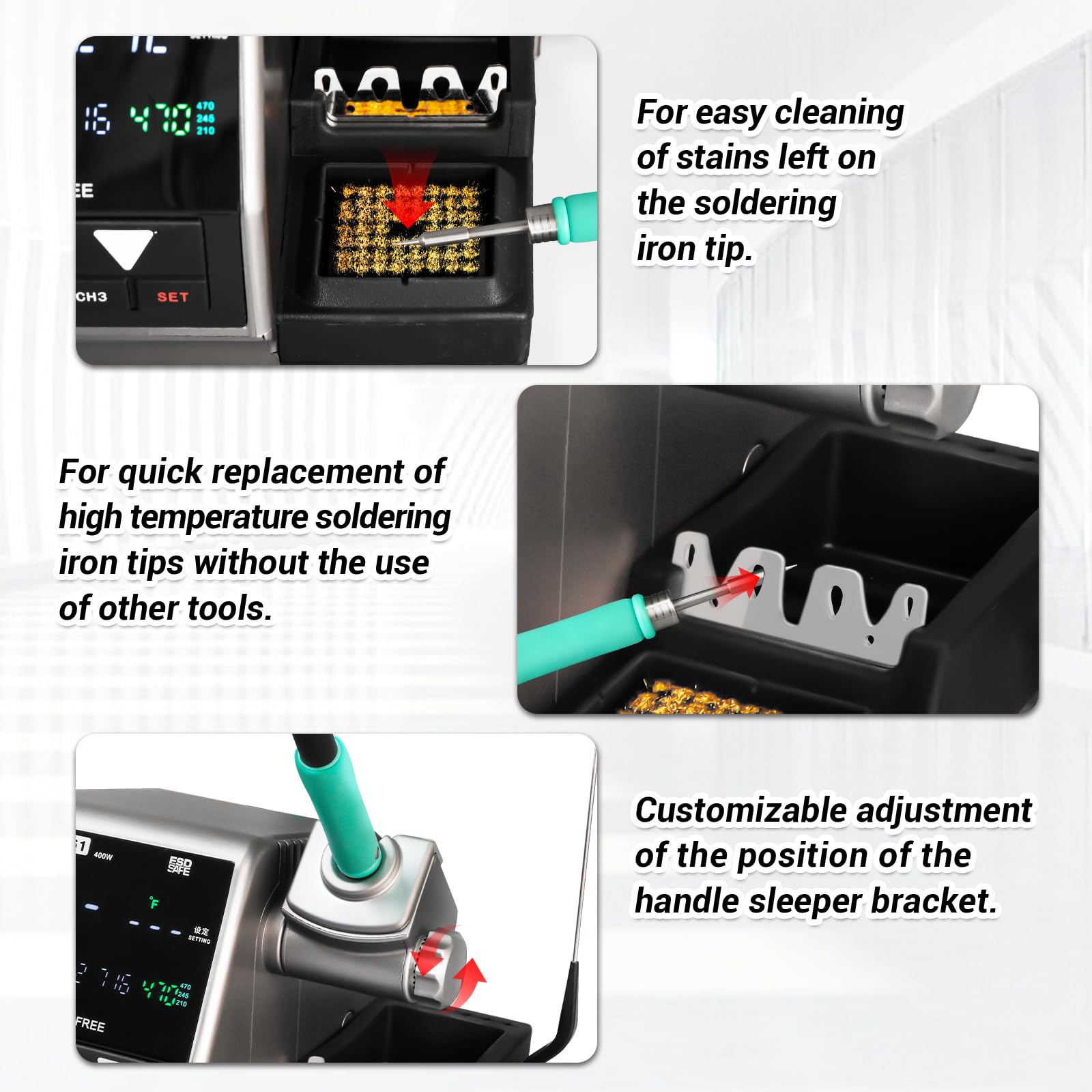 SUGON T61 400W Digital Soldering Iron Station, with C470 & C245